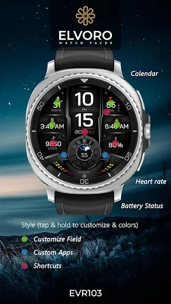 EVR103 Digital Watch Face screenshot 5