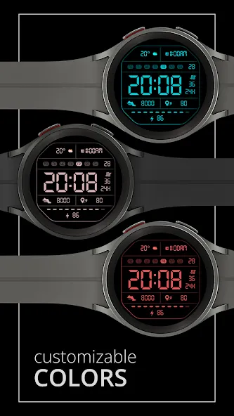 DADAM41: Retro LCD Watch Face screenshot 3