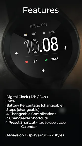 TVV Minimal 8 Watch Face screenshot 4