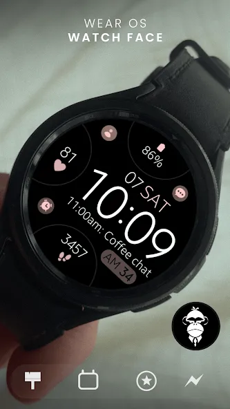 Simple Rose Gold watch face screenshot 2