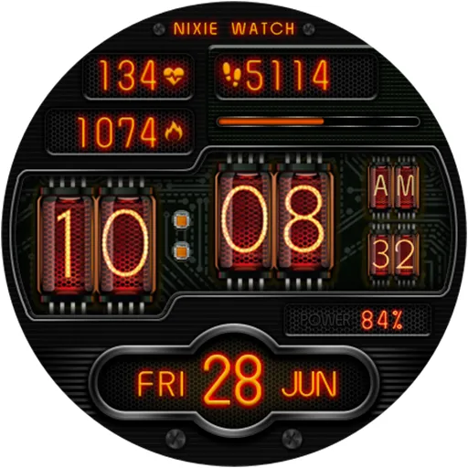 NIXIE DIGOTAN WS03 Watch face screenshot 9