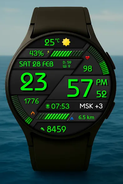 Digital Minimal Watch Face screenshot 5