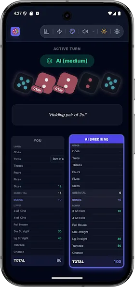Neon Yahtzey Offline Edition screenshot 8