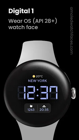 Digital 1 Watch face screenshot 1