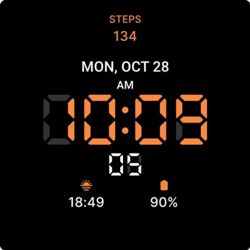 Digital LED Watch Face screenshot 4