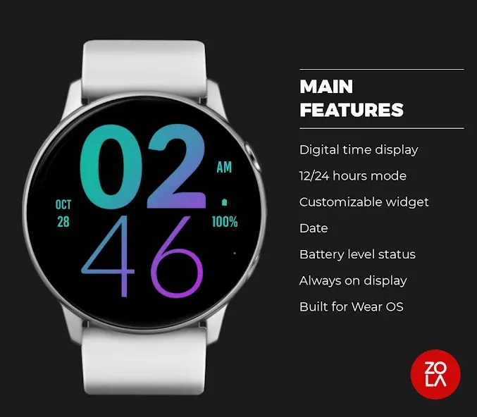 Cold Large Watch Face screenshot 2