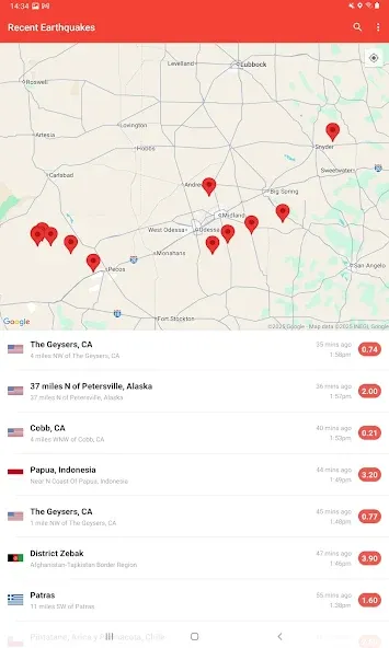 My Earthquake Alerts - Map screenshot 6