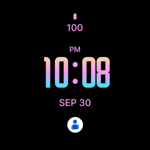 Summer Modern Watch Face screenshot 4