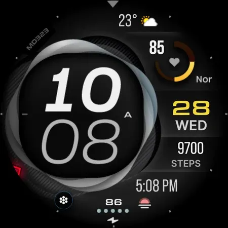 MD323 Modern Digital WatchFace screenshot 12
