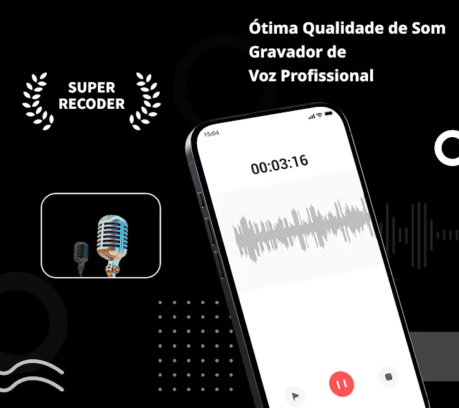 Gravador de Voz, Gravar Áudio screenshot 1