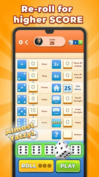 Yatzy - Fun Classic Dice Game screenshot 13
