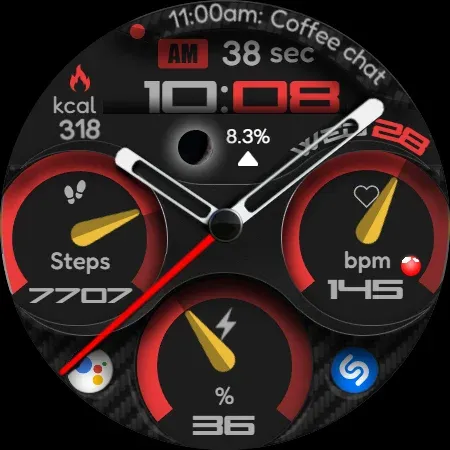 Digital Watch Face CUE107 screenshot 11