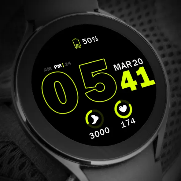 Key035 Digital Watch Face screenshot 8