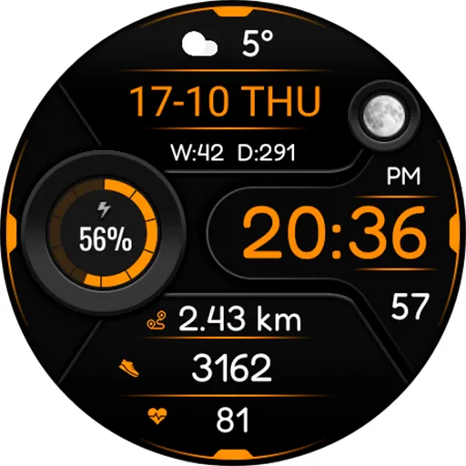 Animated Onysy Watch face screenshot 20