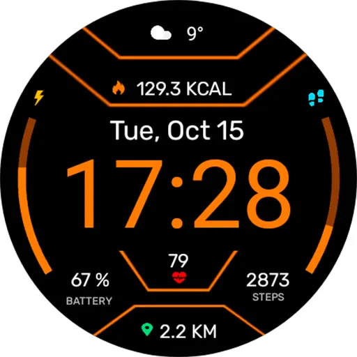 Digital Mites Watch face screenshot 14