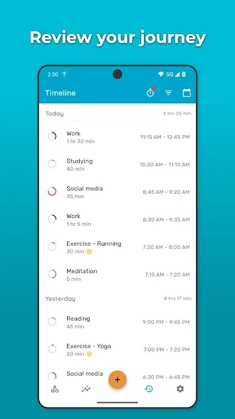 Timelog - Goal & Time Tracker screenshot 8