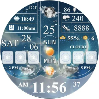 N-SPORT754 Weather Dial Watch screenshot 15