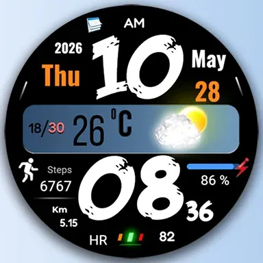 FSW315 Digital Watch Face screenshot 17