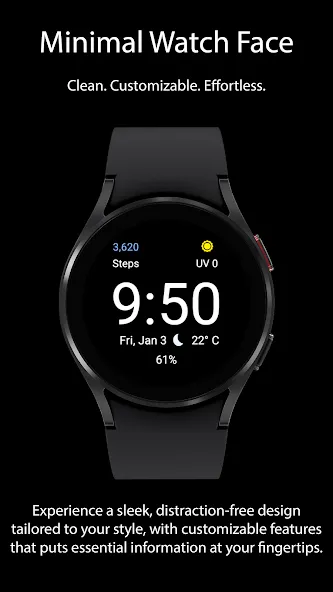 Minimal Watch Face screenshot 1