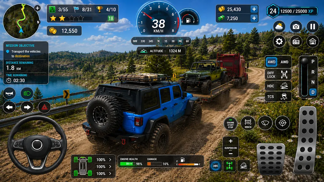 offroad jeep games 3d driving screenshot 5