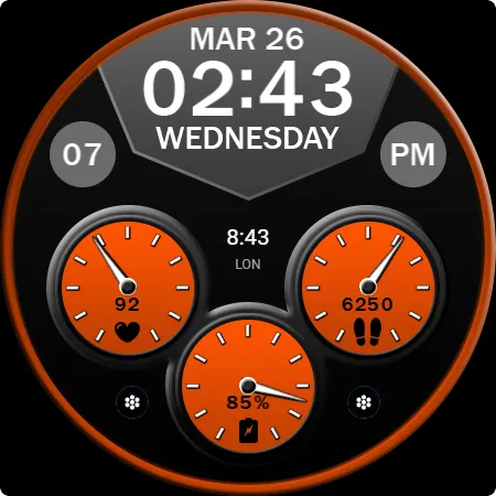 Key WF64 Digital Watch Face screenshot 27