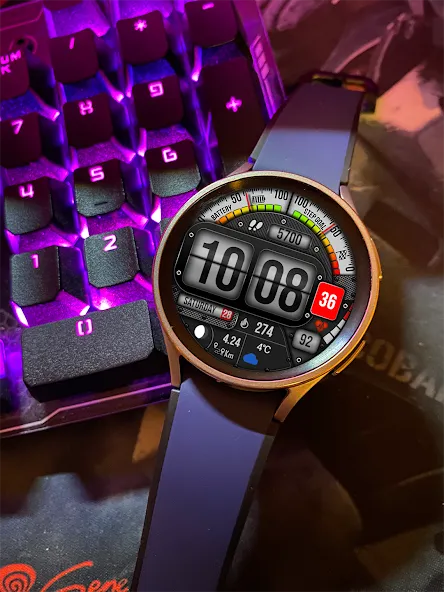 MB297 Digital Watch Face screenshot 3