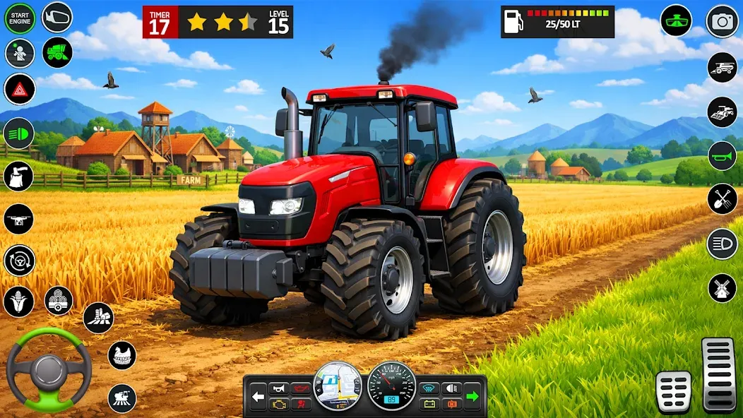 Tractor Farming Driving Sim screenshot 1