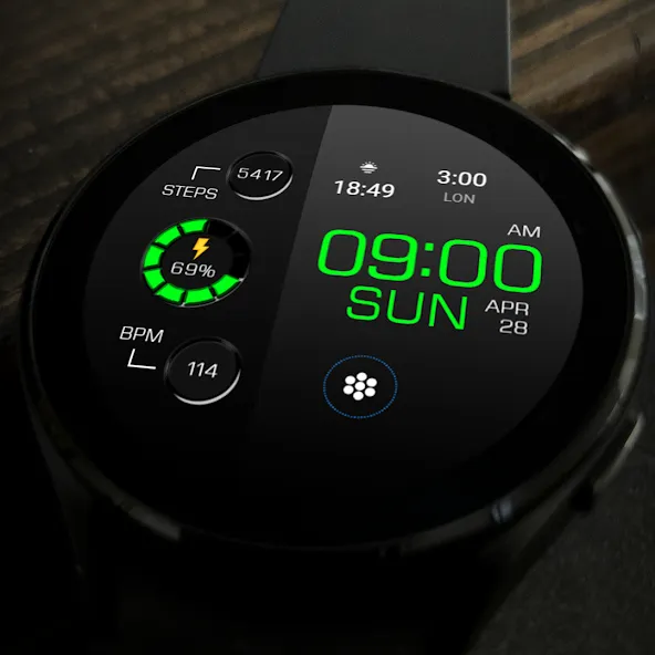 Key WF20 Digital Watch Face screenshot 6