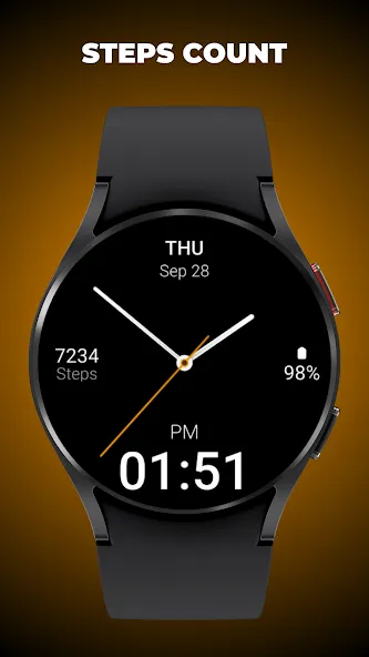 Minimal Hybrid Watch Face screenshot 6