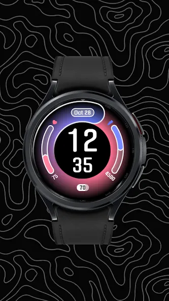 Modern Edge Watch Face screenshot 3