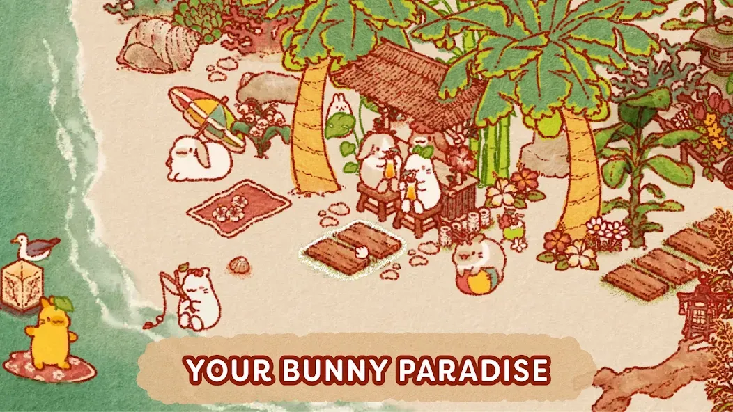 Usagi Shima: Cute Bunny Game screenshot 3