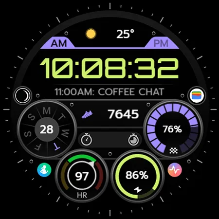 TVV Workout 6 Watch Face screenshot 9