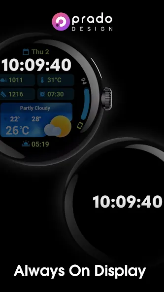 PRADO 94 Weather Watch Face screenshot 7