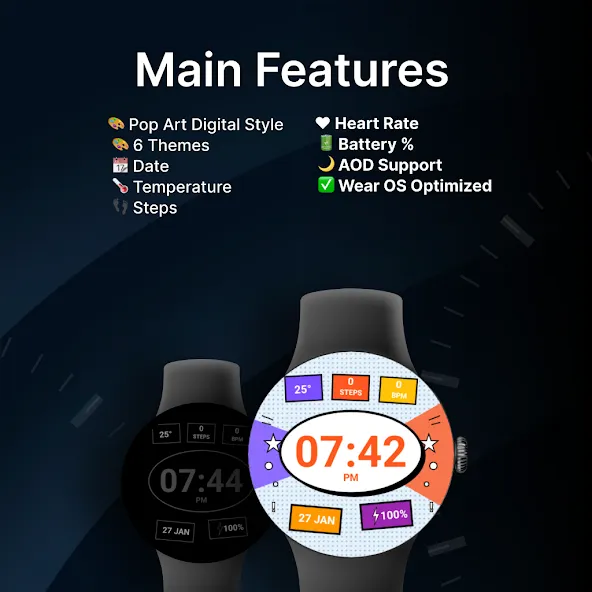 Pop Art - watch face screenshot 2
