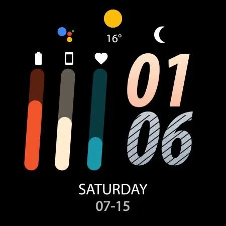 Night cut - watch face screenshot 24