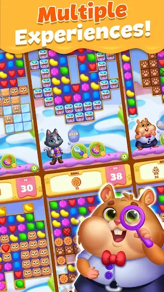 Pet Candy Puzzle-Match 3 games screenshot 5