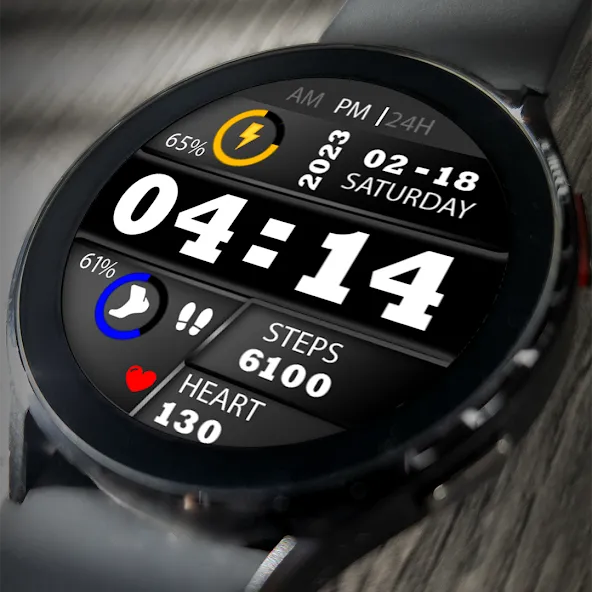 Key023 Digital Watch Face screenshot 1