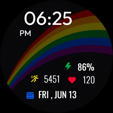 Rainbow Pride Watch Face screenshot 36