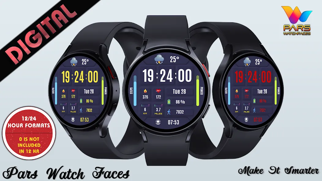 Renna Digital Watch Face screenshot 2