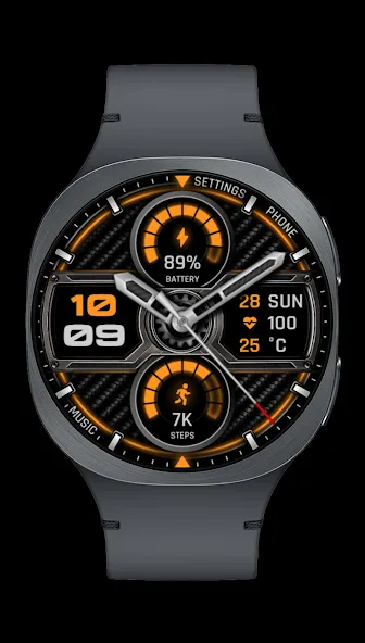 Phantom - Hybrid v4 watch face screenshot 1