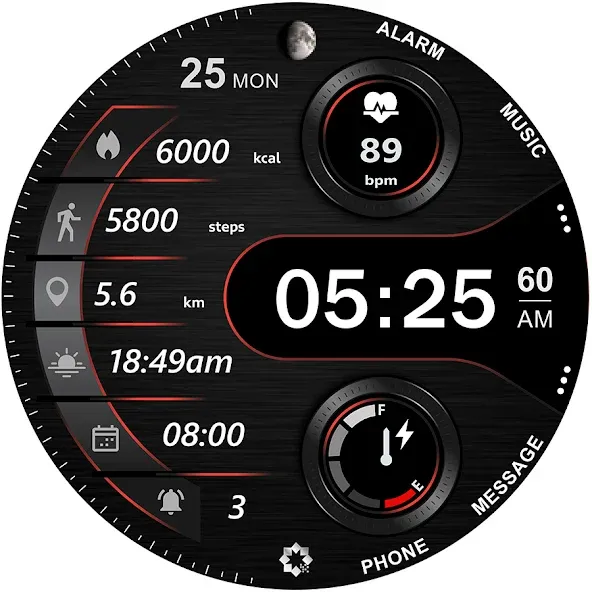 A340 Digital Watch Face screenshot 25