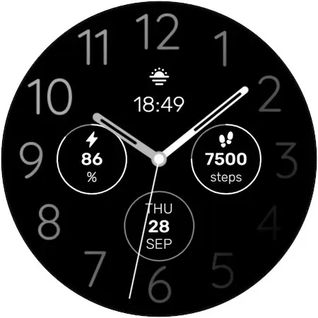 WES18 - Gradient Watch Face screenshot 1