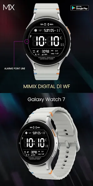 MIMIX Digital D1 Watchface screenshot 1