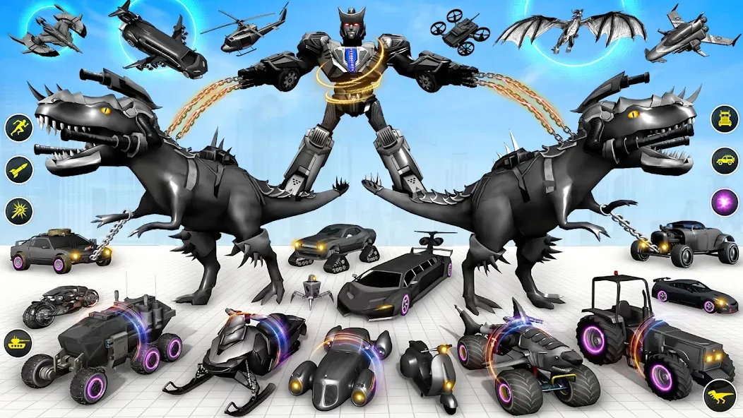 Dino Robot Car Game:Robot Game screenshot 1