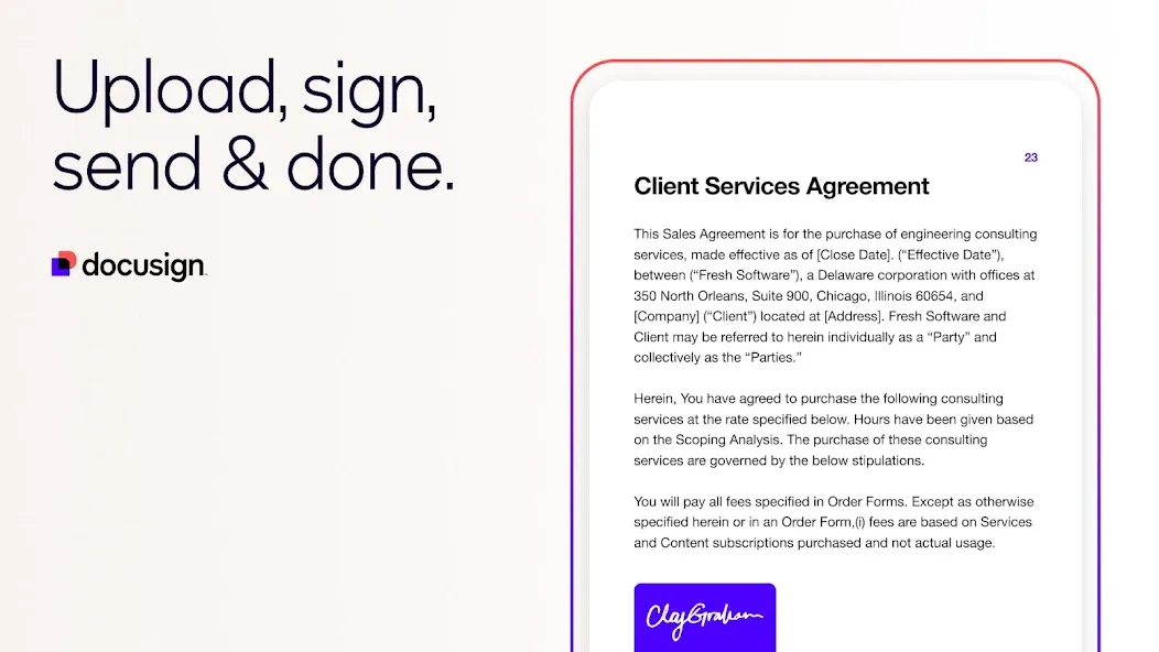 Docusign - Upload & Sign Docs screenshot 13