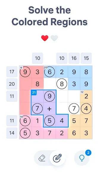 Number Sums - Numbers Game screenshot 2