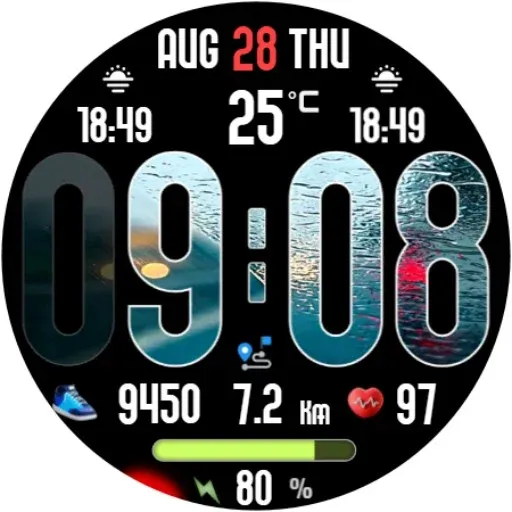 Animated Weather Digital Clock screenshot 18