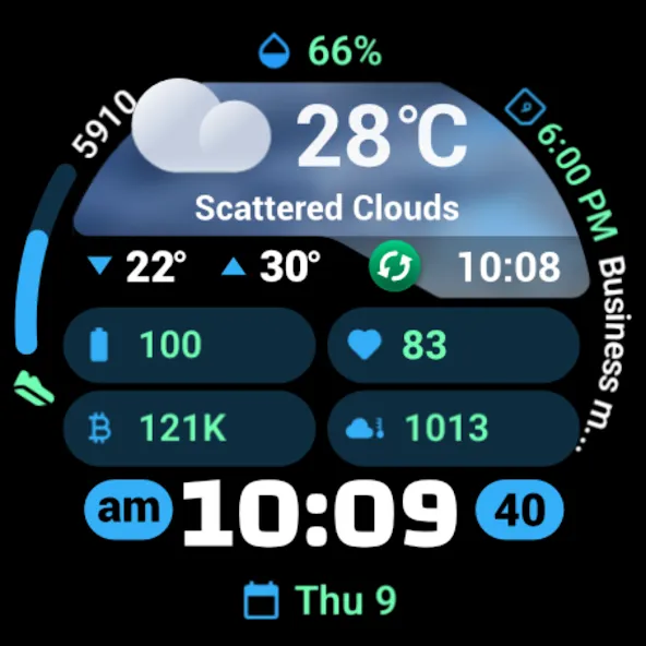 PRADO 95 Weather Watch Face screenshot 9