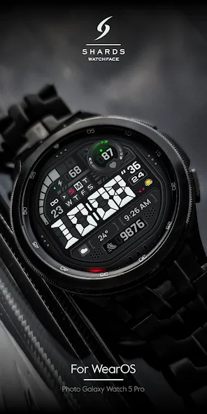 SH073 Watch Face, WearOS watch screenshot 2