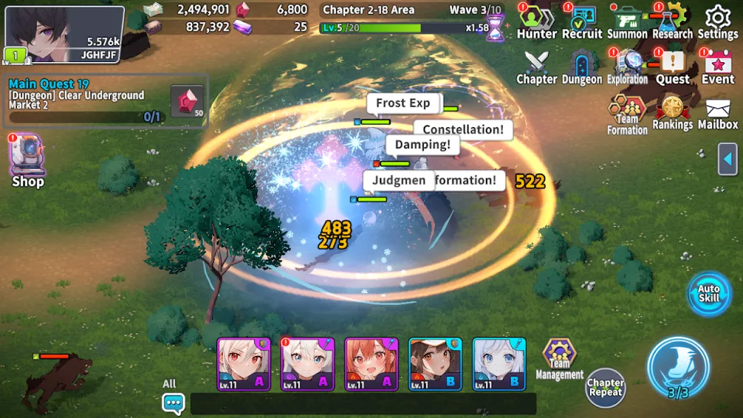 3D Idle RPG: Hunter Party screenshot 8